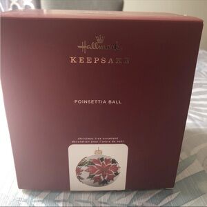 Hallmark 2020 “Pointsettia Ball” Ornament - NEW